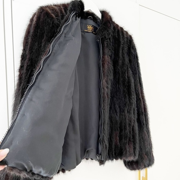 Saga Mink Fur Bomber - Picture 10 of 15